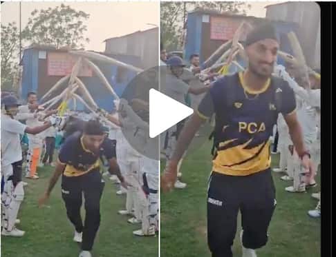 [Watch] Arshdeep Singh Receives Guard Of Honor At Academy After T20 World Cup 2024 Win